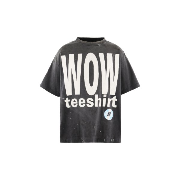 画像1: SAINT Mxxxxxx (SS T-SHIRT_WOW) BLACK (1)