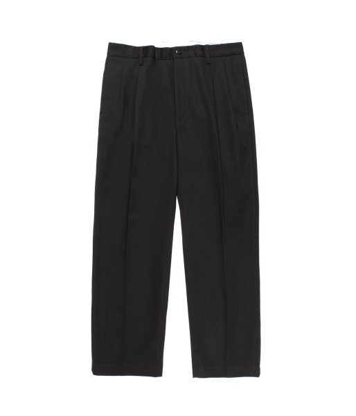 画像2: WACKO MARIA (DOUBLE PLEATED CHINO TROUSERS) BLACK (2)