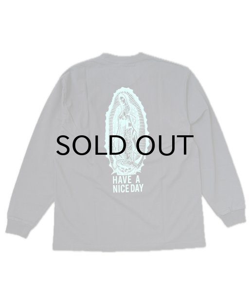画像1: WACKO MARIA (WASHED HEAVY WEIGHT LONG SLEEVE T-SHIRT) BLACK (1)
