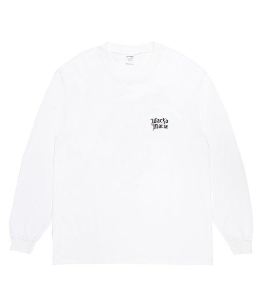 画像2: WACKO MARIA (WASHED HEAVY WEIGHT LONG SLEEVE T-SHIRT) WHITE (2)