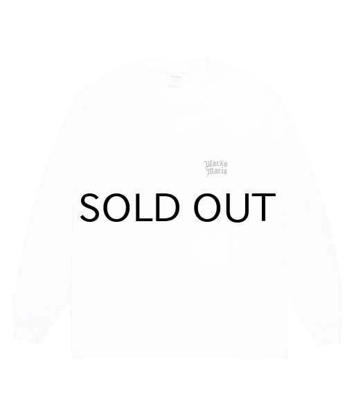 画像2: WACKO MARIA (WASHED HEAVY WEIGHT LONG SLEEVE T-SHIRT) WHITE (2)