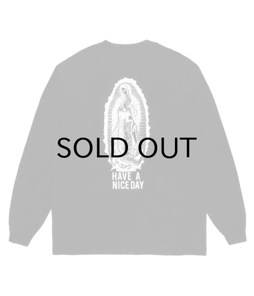 画像1: WACKO MARIA (WASHED HEAVY WEIGHT LONG SLEEVE T-SHIRT) BLACK (1)