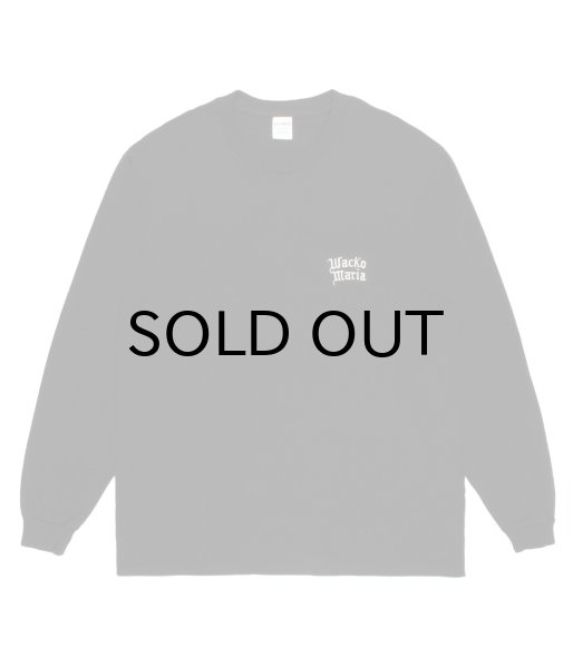 画像2: WACKO MARIA (WASHED HEAVY WEIGHT LONG SLEEVE T-SHIRT) BLACK (2)