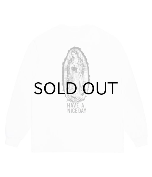 画像1: WACKO MARIA (WASHED HEAVY WEIGHT LONG SLEEVE T-SHIRT) WHITE (1)