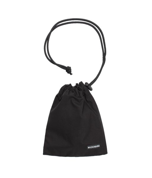 画像1: WACKO MARIA (DRAWSTRING BAG) BLACK (1)