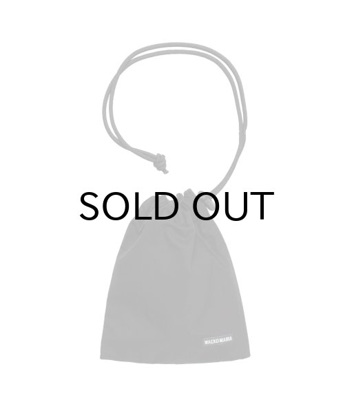 画像1: WACKO MARIA (DRAWSTRING BAG) BLACK (1)