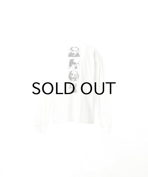 画像2: KAMIYA ("DISTORTED Girl" L/S T-shirt) WHITE (2)