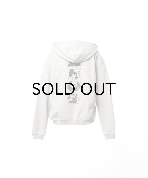 画像2: KAMIYA ("DISTORTED Girl" Zip-up Hoodie) GRAY (2)