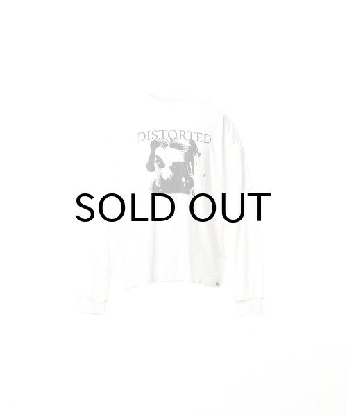 画像1: KAMIYA ("DISTORTED Girl" L/S T-shirt) WHITE (1)