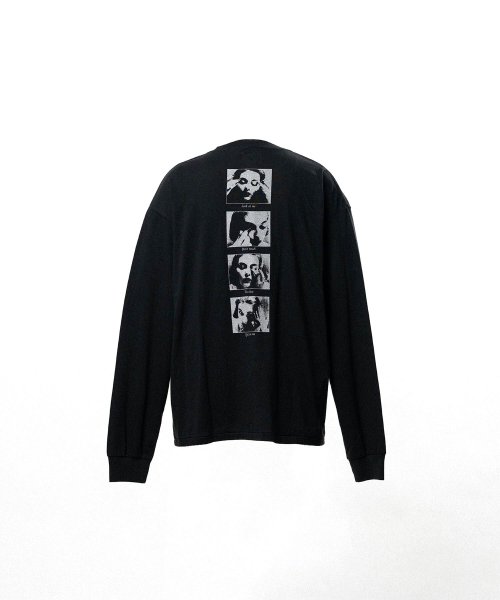 画像2: KAMIYA ("DISTORTED Girl" L/S T-shirt) BLACK (2)