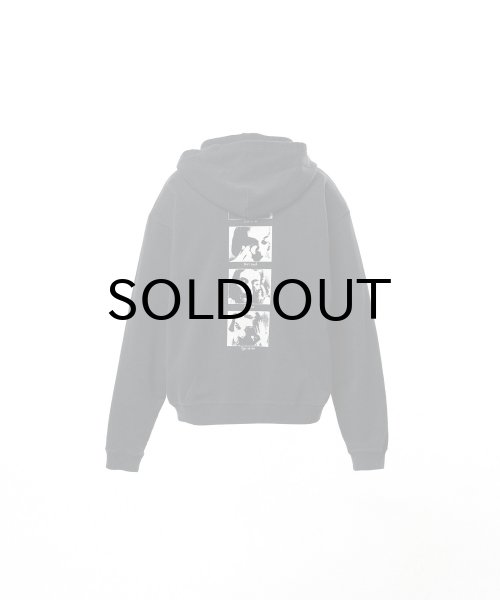 画像2: KAMIYA ("DISTORTED Girl" Zip-up Hoodie) BLACK (2)