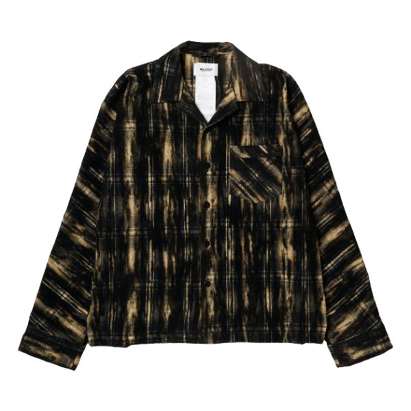 画像1: doublet (DUST FLOCKY PAJAMA SHIRT) BLACK (1)