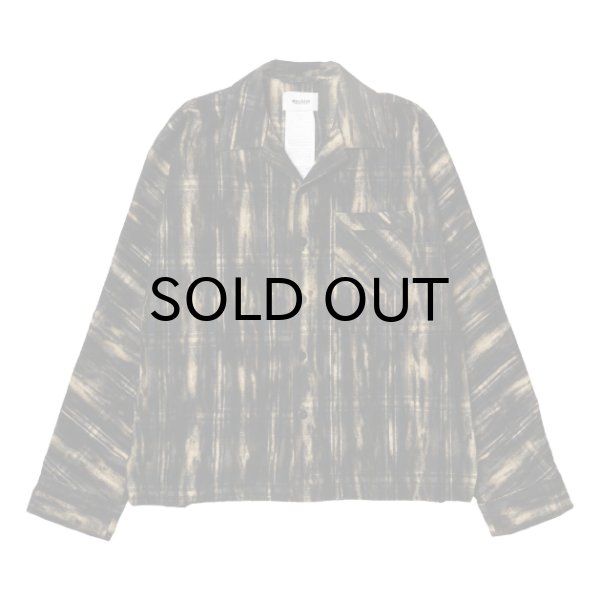 画像1: doublet (DUST FLOCKY PAJAMA SHIRT) BLACK (1)