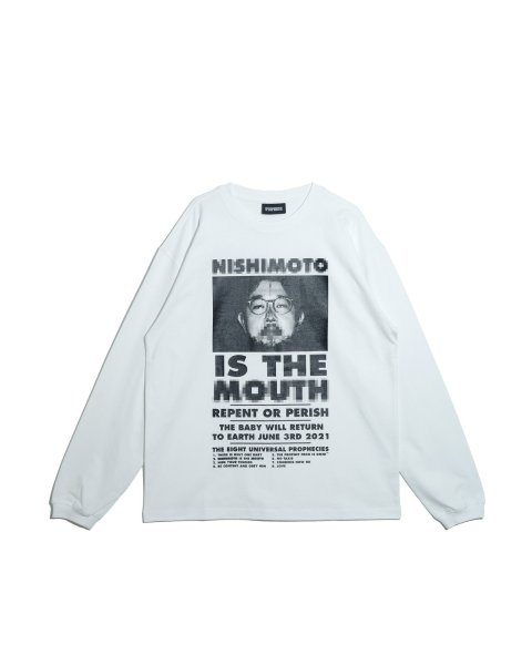画像1: NISHIMOTO IS THE MOUTH (L/S TEE) WHITE (1)