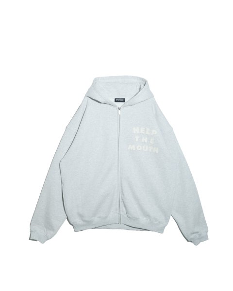 画像1: NISHIMOTO IS THE MOUTH (ZIP SWEAT HOODIE) GREY (1)