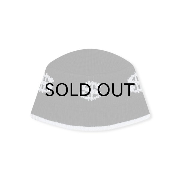 画像1: BLACK EYE PATCH (DOLLAR SIGN KNITTED BUCKET HAT) BLACK (1)