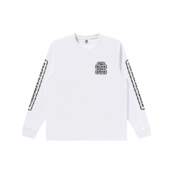 画像1: BLACK EYE PATCH (BARBED WIRE OG L/S TEE) WHITE (1)