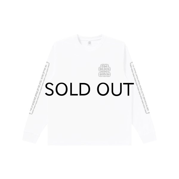 画像1: BLACK EYE PATCH (BARBED WIRE OG L/S TEE) WHITE (1)