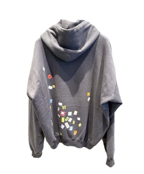 画像2: Maison MIHARA YASUHIRO (Price Tag Sticker Printed Hoodie) BLACK (2)