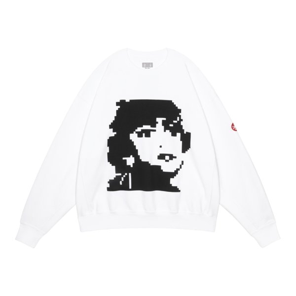 画像1: C.E (PORTRAY CREW NECK) WHITE (1)
