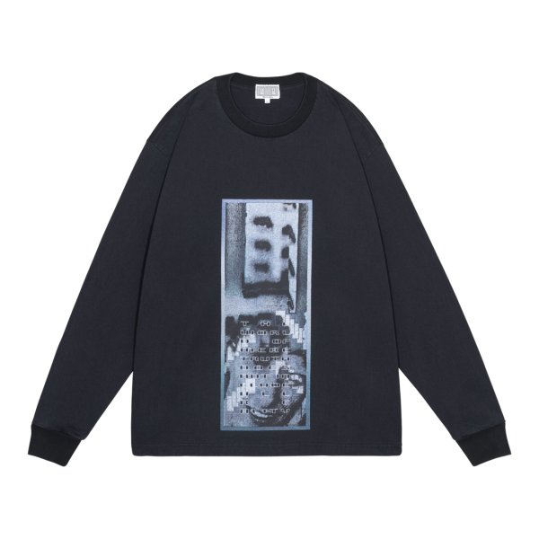 画像1: C.E (WASHED AS Mere Reality LONG SLEEVE T) BLACK (1)
