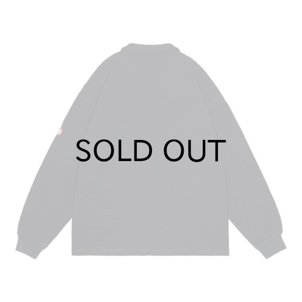 画像2: C.E (WAFFLE PE JERSEY ZIP SHIRT) BLACK (2)