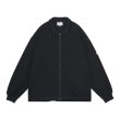 画像1: C.E (WAFFLE PE JERSEY ZIP SHIRT) BLACK (1)