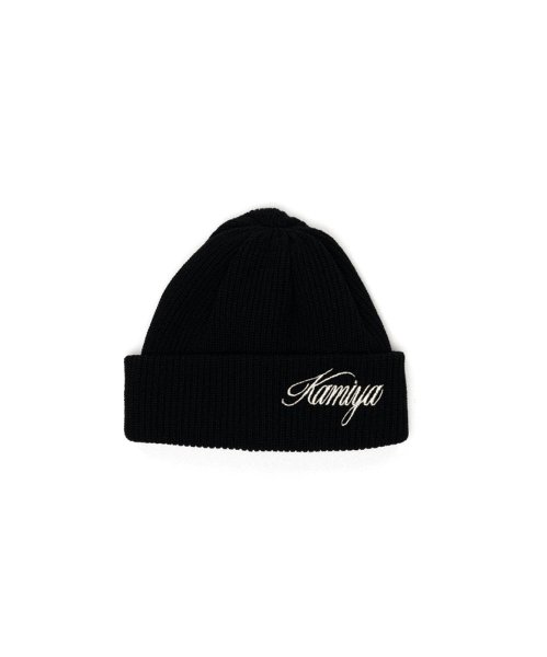 画像1: KAMIYA ("Kamiya" Beanie) BLACK (1)