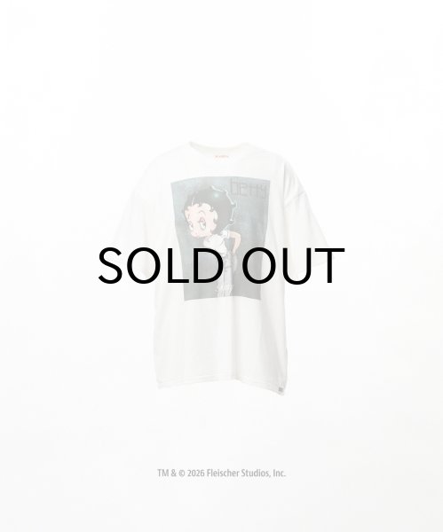 画像1: KAMIYA (Betty Boop™ × KAMIYA "I’m coming out" T-shirt) WHITE (1)