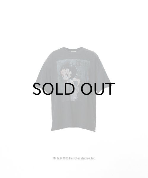 画像1: KAMIYA (Betty Boop™ × KAMIYA "I’m coming out" T-shirt) BLACK (1)