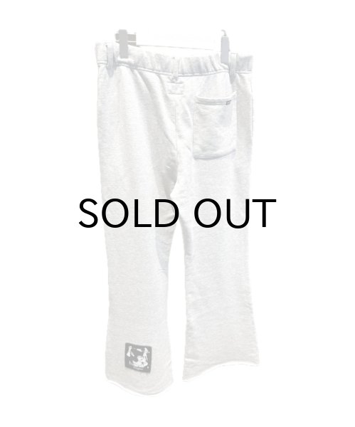 画像2: KAMIYA ("Girl Patch" Bootcut Sweat Pants) GRAY (2)