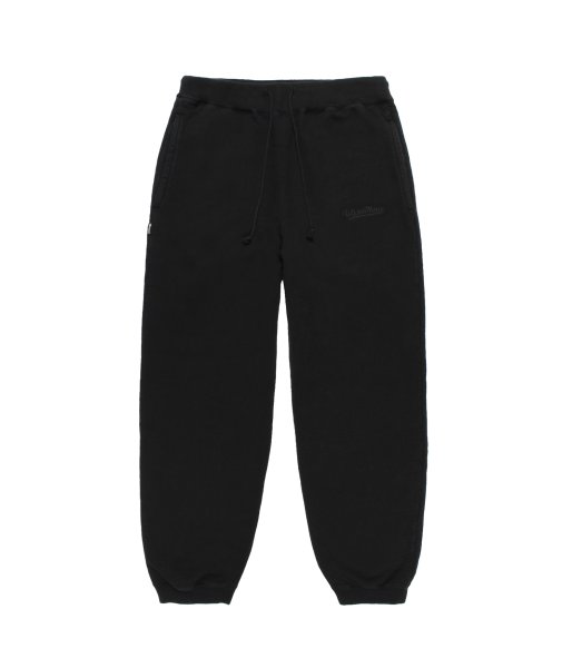 画像1: WACKO MARIA (WASHED MIDDLE WEIGHT SWEAT PANTS) BLACK (1)