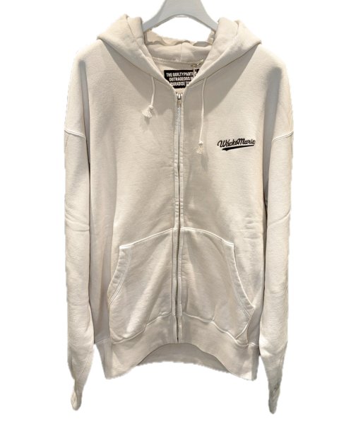 画像1: WACKO MARIA (WASHED MIDDLE WEIGHT FULL ZIP HOODED SWEAT SHIRT) IVORY (1)