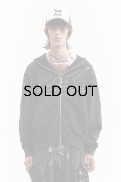 画像1: P.A.M. (SHAPE SHIFT HOODED ZIP THRU SWEAT) BLACK WASH (1)
