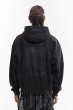 画像2: P.A.M. (SHAPE SHIFT HOODED ZIP THRU SWEAT) BLACK WASH (2)
