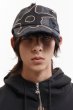 画像1: P.A.M. (DISTRESSED URCHIN TAG BASEBALL CAP) BLACK WASH (1)