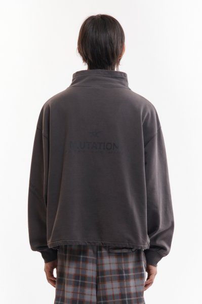 画像2: P.A.M. (MUTATION FUNNEL NECK SWEAT) CHARCOAL (2)