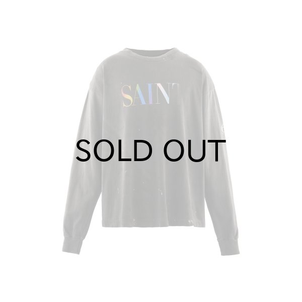 画像1: SAINT Mxxxxxx (LS T-SHIRT_SAINT) BLACK (1)