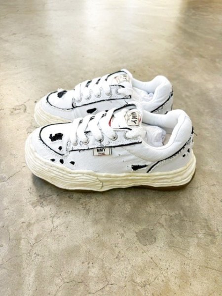 画像2: Maison MIHARA YASUHIRO ("OLIVER" RIPPING CANVAS LOW-TOP SNEAKERS) WHITE (2)