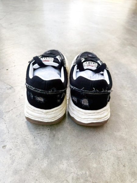 画像3: Maison MIHARA YASUHIRO ("OLIVER" RIPPING CANVAS LOW-TOP SNEAKERS) BLACK (3)