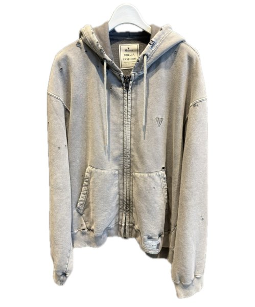 画像1: Maison MIHARA YASUHIRO (Bleached Zip-up Hoodie) KHAKI (1)