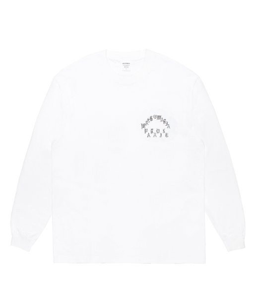 画像2: WACKO MARIA (WASHED HEAVY WEIGHT CREW NECK LONG SLEEVE T-SHIRT TYPE-1) WHITE (2)