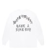 画像1: WACKO MARIA (WASHED HEAVY WEIGHT CREW NECK LONG SLEEVE T-SHIRT TYPE-1) WHITE (1)