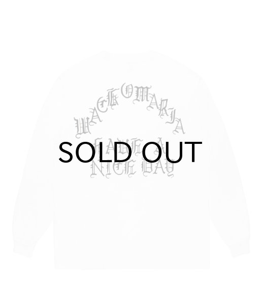 画像1: WACKO MARIA (WASHED HEAVY WEIGHT CREW NECK LONG SLEEVE T-SHIRT TYPE-1) WHITE (1)