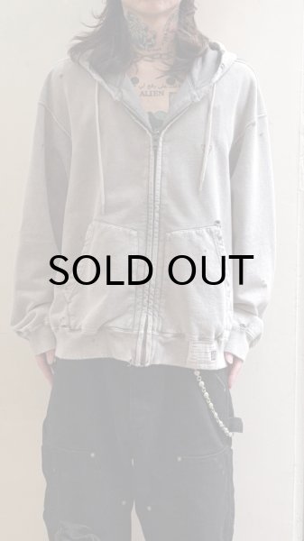 画像3: Maison MIHARA YASUHIRO (Bleached Zip-up Hoodie) KHAKI (3)