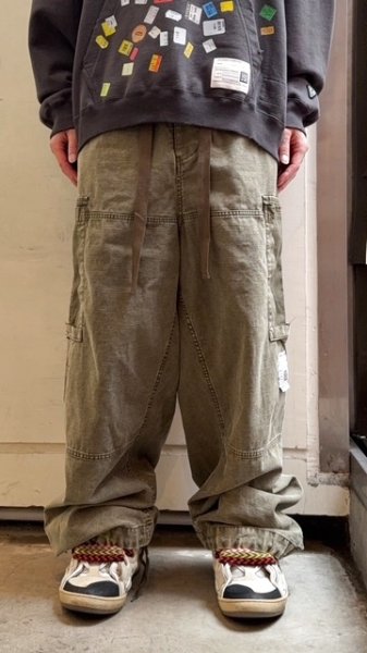 画像3: Maison MIHARA YASUHIRO (Damaged Cargo Pants) D.GREEN (3)