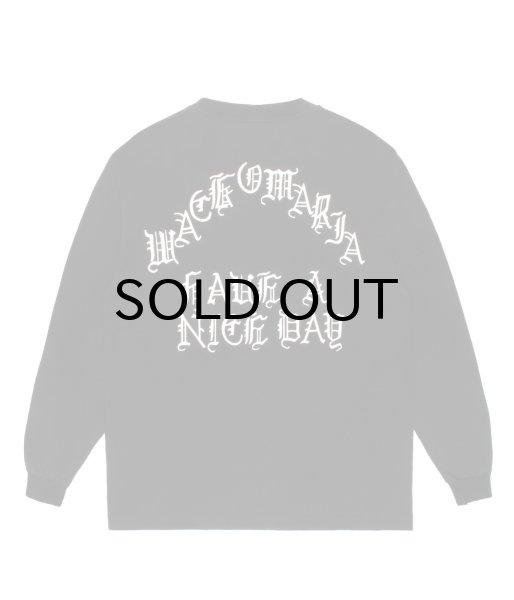 画像1: WACKO MARIA (WASHED HEAVY WEIGHT CREW NECK LONG SLEEVE T-SHIRT TYPE-1) BLACK (1)