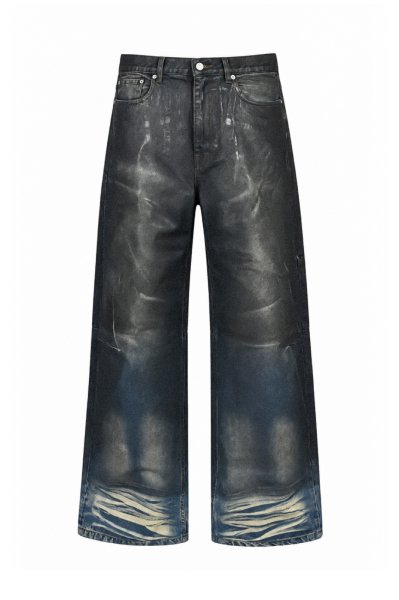 画像1: BREATH (COATING DENIM PANTS) INDIGO (1)