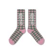 画像2: BLACK EYE PATCH (CHECKED HWC SOCKS) PINK (2)
