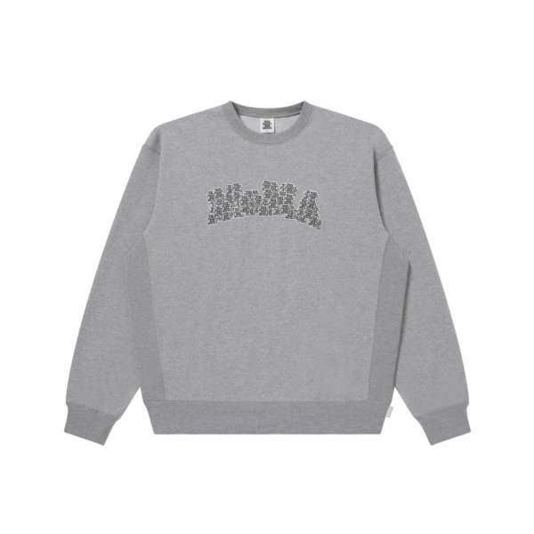 画像1: BLACK EYE PATCH (OG LABEL MUSEUM LOGO CREW SWEAT) H.GRAY (1)